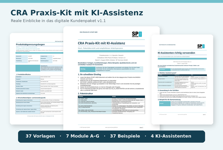 CRA Praxis-Kit mit KI-Assistenz für Hersteller und Produkt-Cybersicherheit